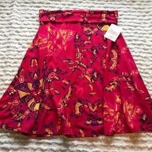 Lularoe Azure A-line Skirt Fire Phoenix Print XL